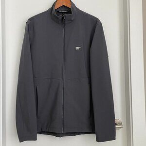Port Authority Medium Weight Zip Front Dark Gray Jacket Large